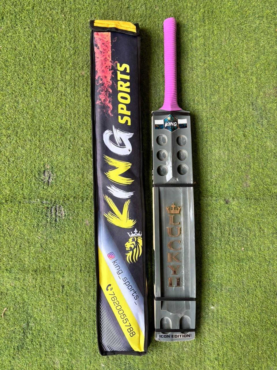 KING Sports Icon Edition Soft Tennis Cricket Bat