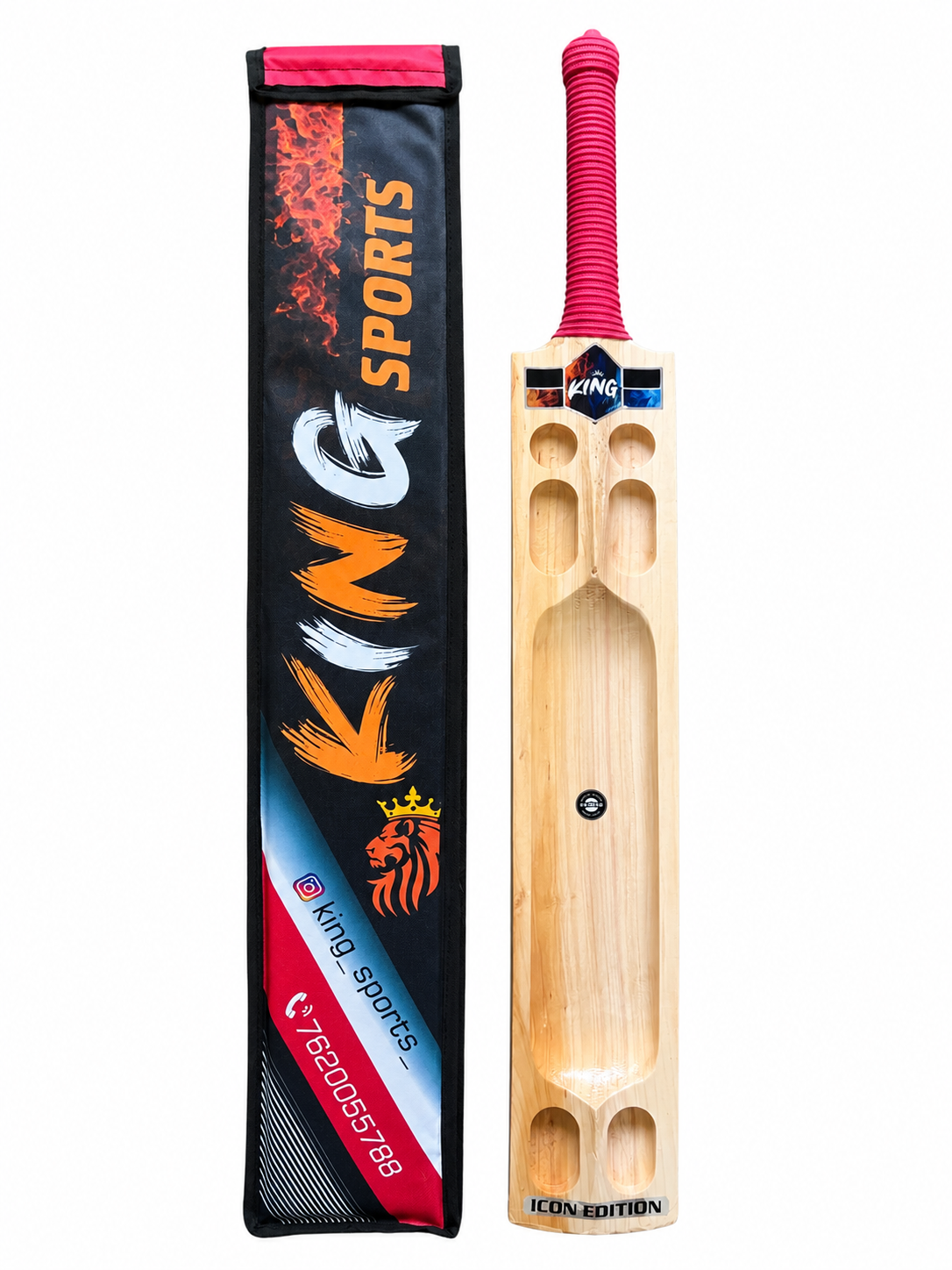 Sami double blade bat for soft & rubber ball